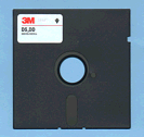 Diskette: Vorderseite