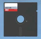 Diskette: Vorderseite