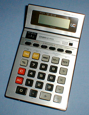 Casio UC-3000: top view (click for larger image, 74k)
