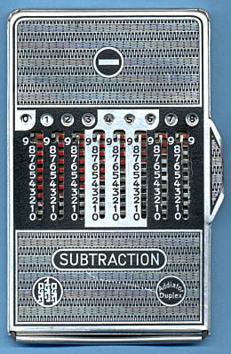 Addiator Duplex Aluminium schwarz (R&uuml;ckseite) (gr&ouml;&szlig;eres Bild 175k)