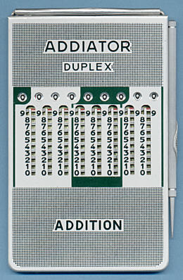 Addiator Duplex Aluminium gr&uuml;n (Vorderseite) (gr&ouml;&szlig;eres Bild 150k)