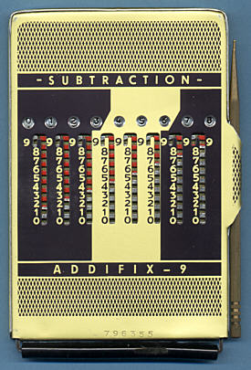 Neckermann Addifix-9: back (click for larger image, 121k)