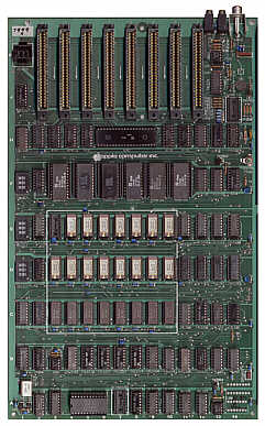 Apple ][ europlus mainboard (click for larger picture, 80k)