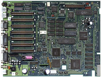 Apple IIgs board Rev. 0275-03 '89 (click for larger picture, 121k)