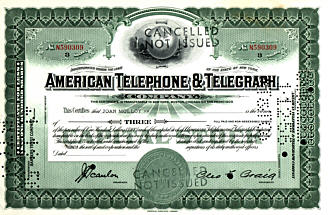 American Telephone and Telegraph Company (click for larger image, 157k)