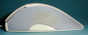 Logitech M-BA47: left side with button (click for larger image, 28k)