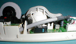 Logitech M-BA47: left side with button (click for larger image, 51k)