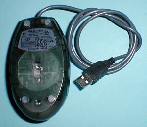 Logitech M-UV55a: bottom view (click for larger image, 79k)