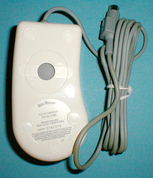 Microsoft Bus Mouse: bottom view (click for larger image, 60k)