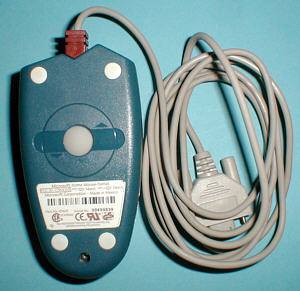 Microsoft Home Mouse Serial: bottom view (click for larger image, 82k)