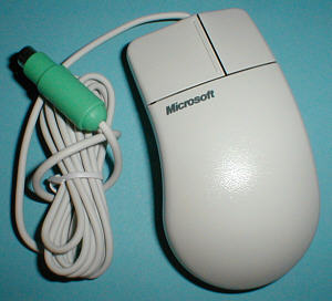 Microsoft Mouse Port Compatible Mouse 2.2A: top view (click for larger image, 62k)