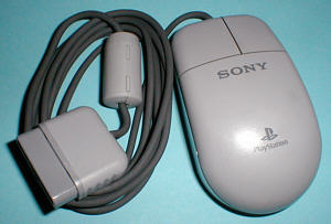 Sony SCPH-1090 Playstation Mouse: top view (click for larger image, 53k)