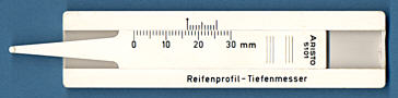 Aristo 5101 Reifenprofil-Tiefemesser: front (click for larger image, 19k)
