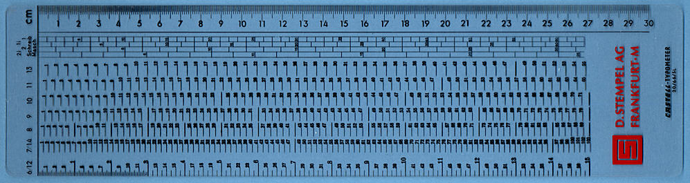 TCoCD: Faber Castell 20/66/SL Typometer